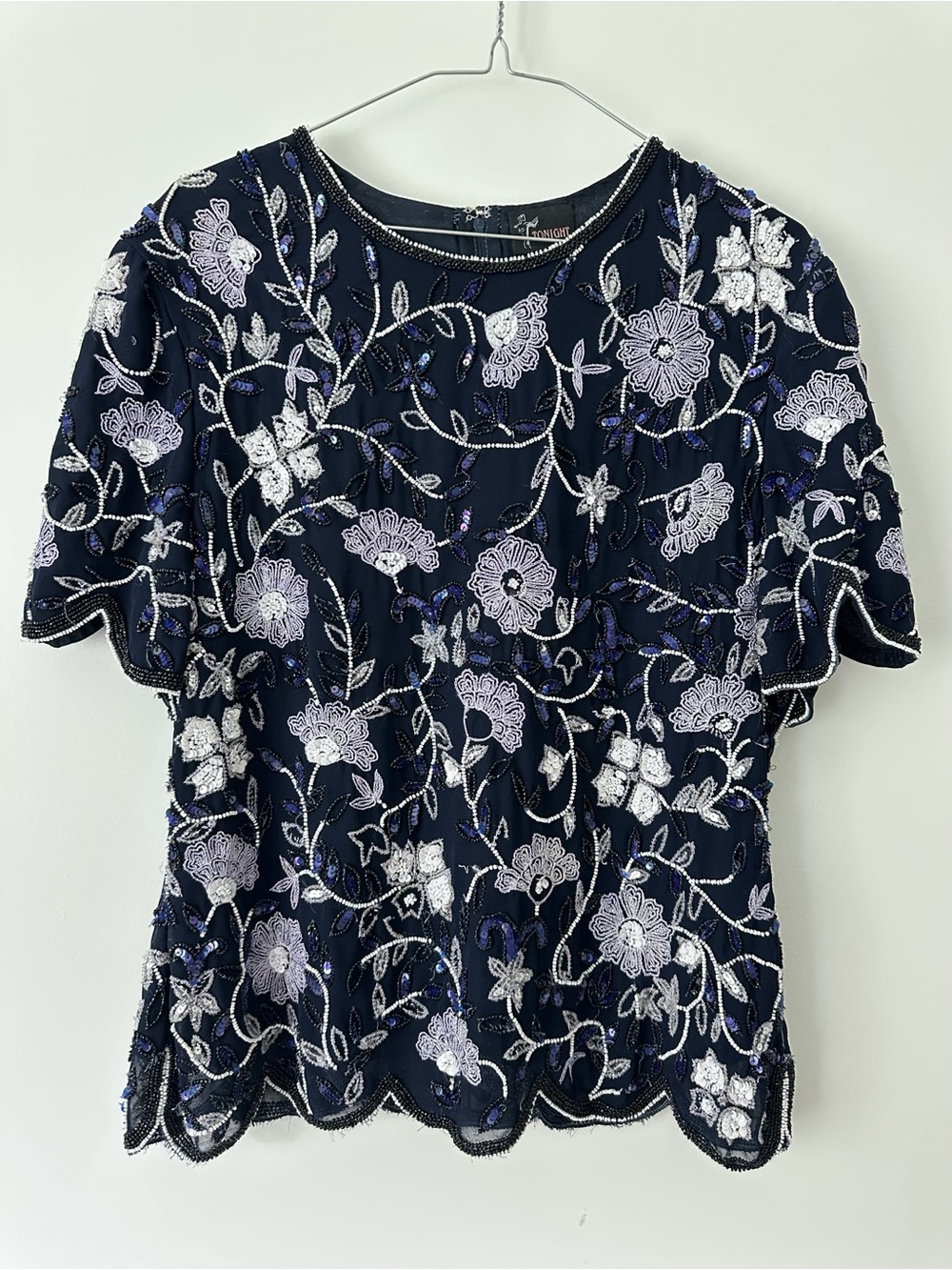 Authentic TONIGHT 1980s / 1990s vintage evening blouse